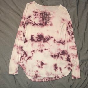 mauve and white soft and sexy brand long sleeve